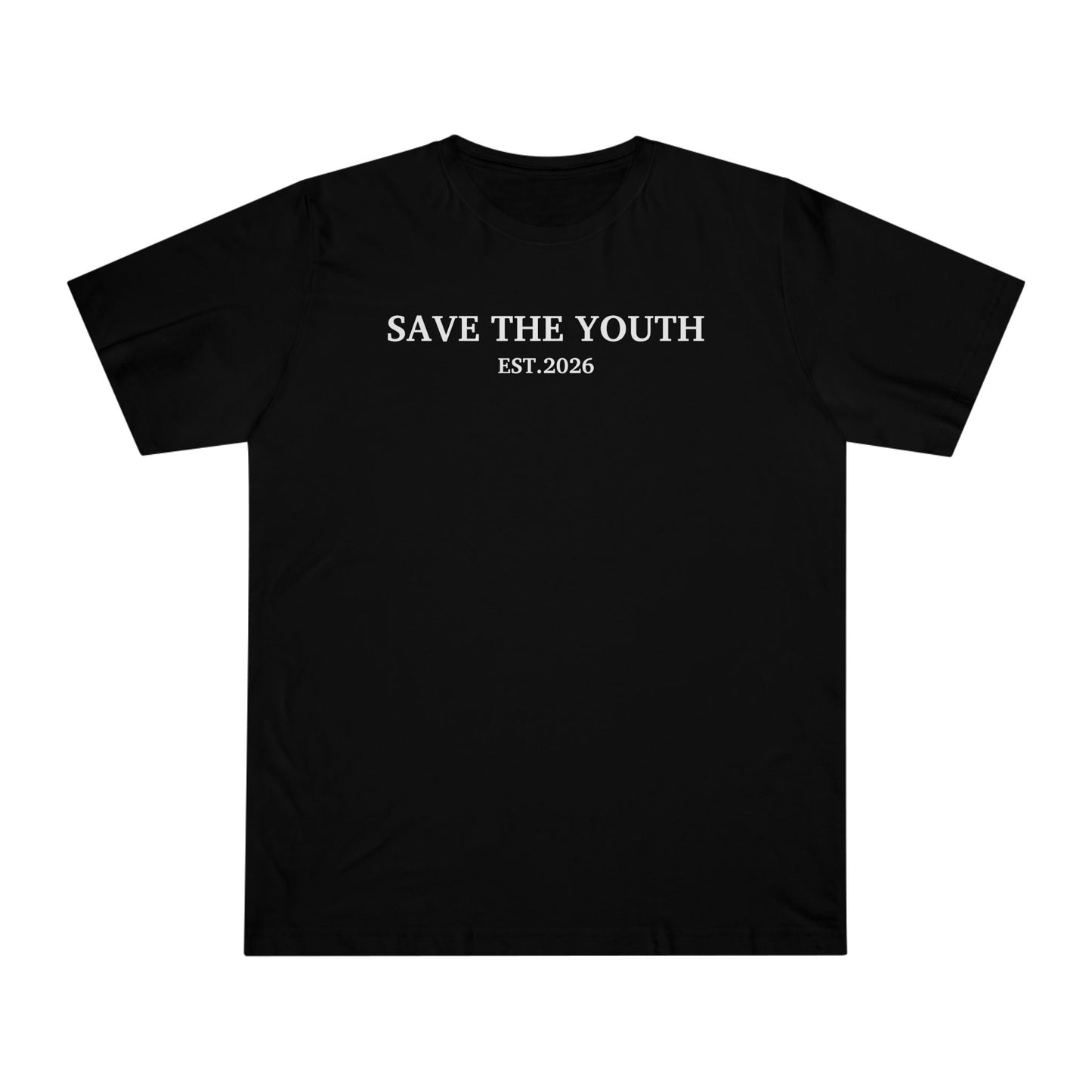 Save The Youth T-Shirt — EST. 2026 Minimal Graphic Tee